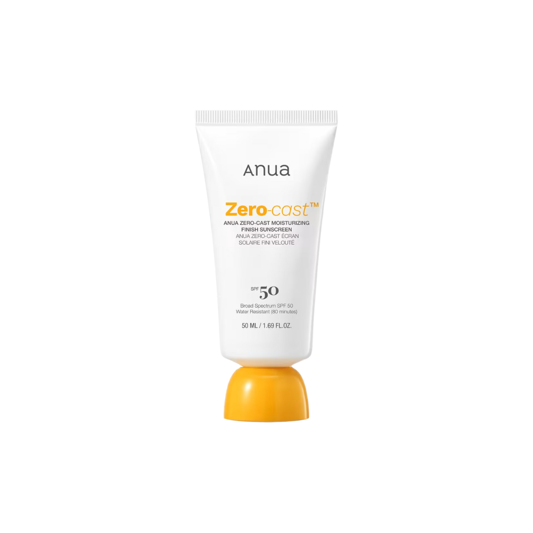 Protect and hydrate your skin with ANUA Zero-Cast Moisturizing Finish Sunscreen. Infused with Niacinamide, Panthenol, and Hyaluronic Acid, it delivers strong UV protection and deep moisture with a smooth, no white cast finish.