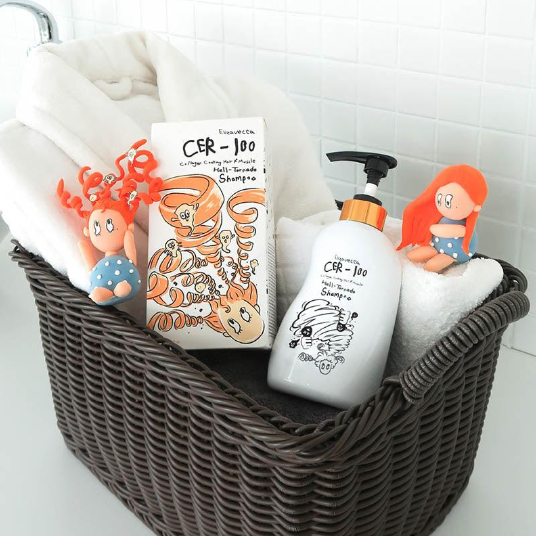 ELIZAVECCA CER-100 Collagen Coating Hair A+ Muscle Helltornado Shampoo 500ml