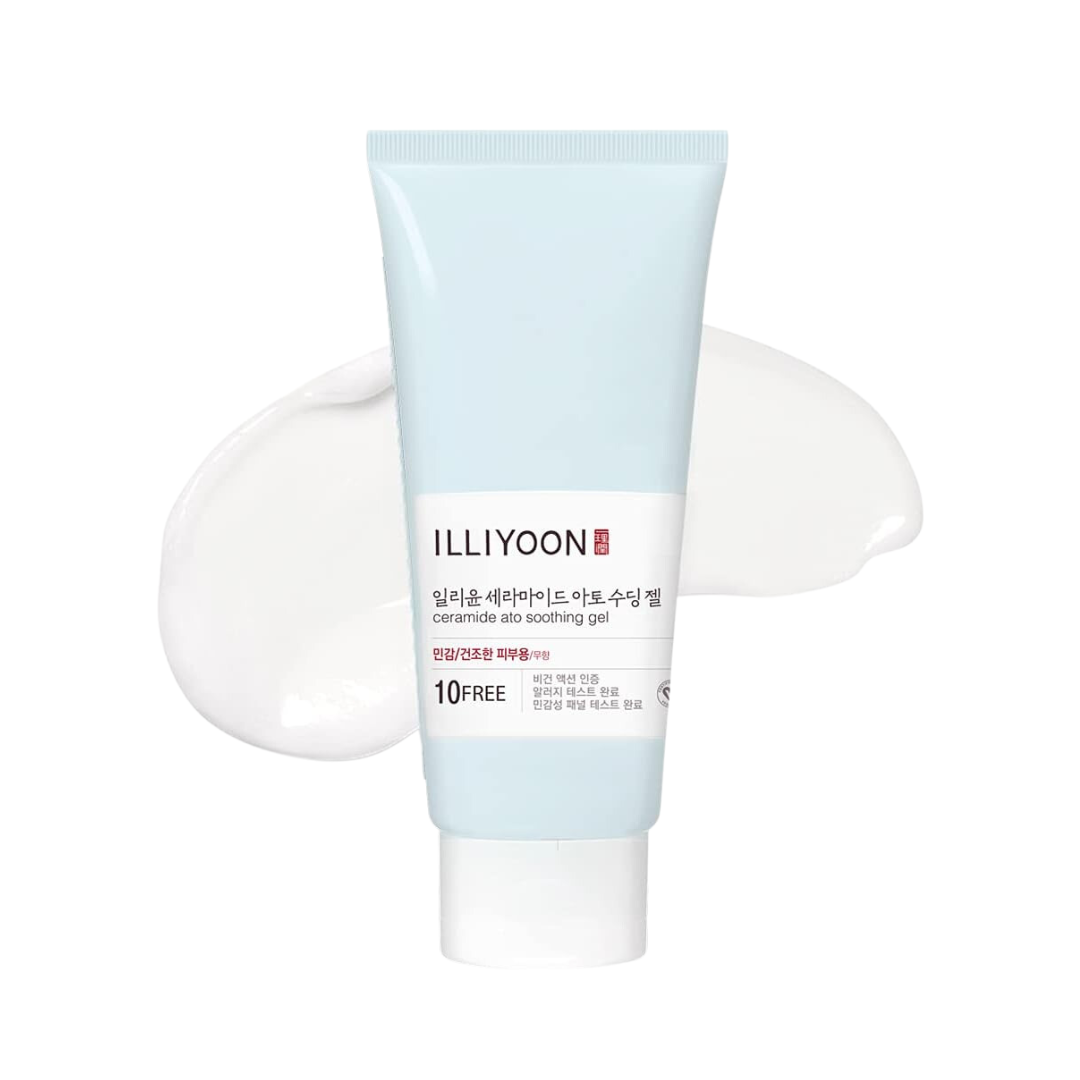 ILLIYOON Ceramide Ato Soothing Gel is a lightweight, hydrating gel formulated to calm and moisturize sensitive skin. Enriched with Ceramide NP, Squalane, and Glycerin, it helps strengthen the skin barrier and lock in moisture for long-lasting hydration. The gentle formula soothes irritation and absorbs quickly, making it perfect for all skin types, especially sensitive and dry skin. Ideal for daily use, it leaves your skin feeling soft, smooth, and refreshed.