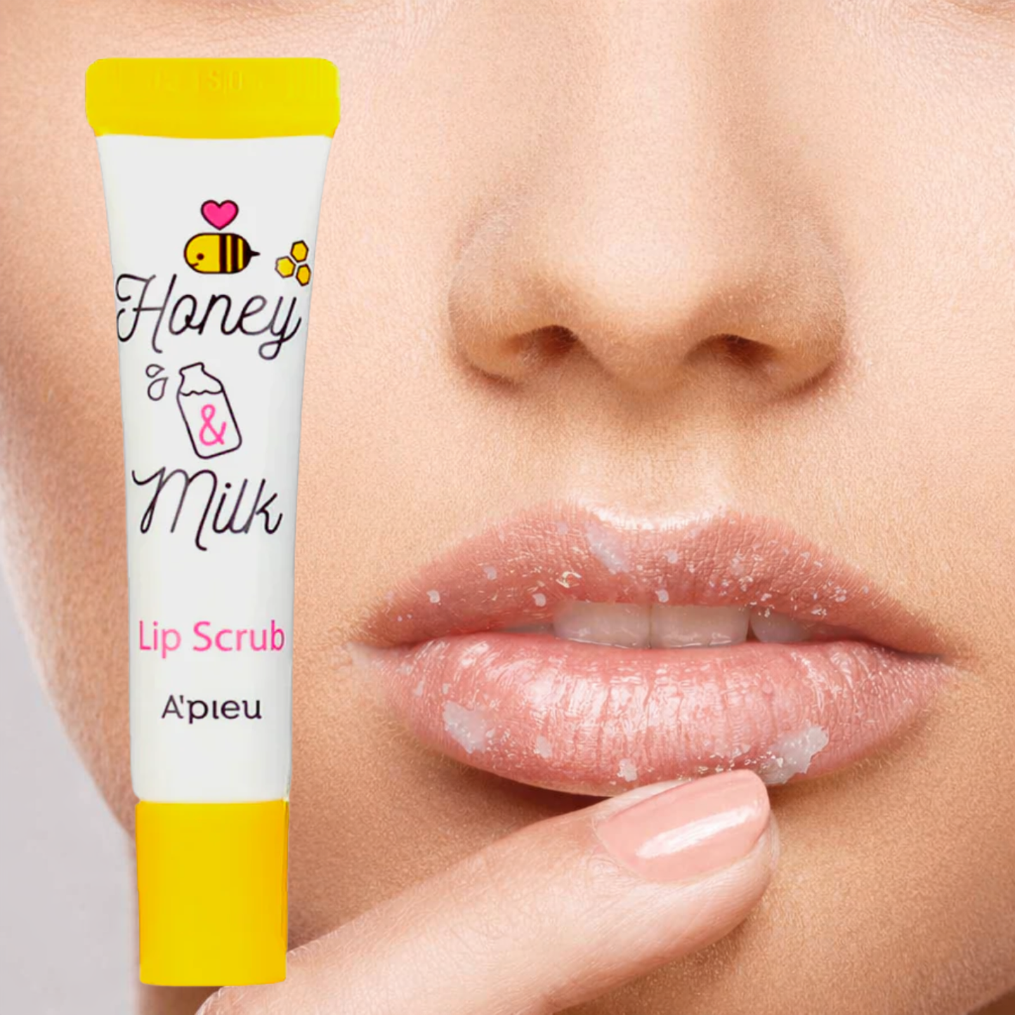 APIEU Honey & Milk Lip Scrub 8ml