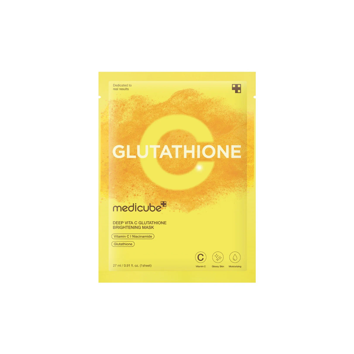 MEDICUBE Deep Vita C Glutathione Brightening Mask is a brightening sheet mask designed to improve skin tone and boost radiance. Formulated with Vitamin C derivatives, Glutathione, and Niacinamide, it helps enhance clarity while hydrating and supporting the skin barrier. The essence-rich mask leaves skin looking refreshed, luminous, and smooth after use.