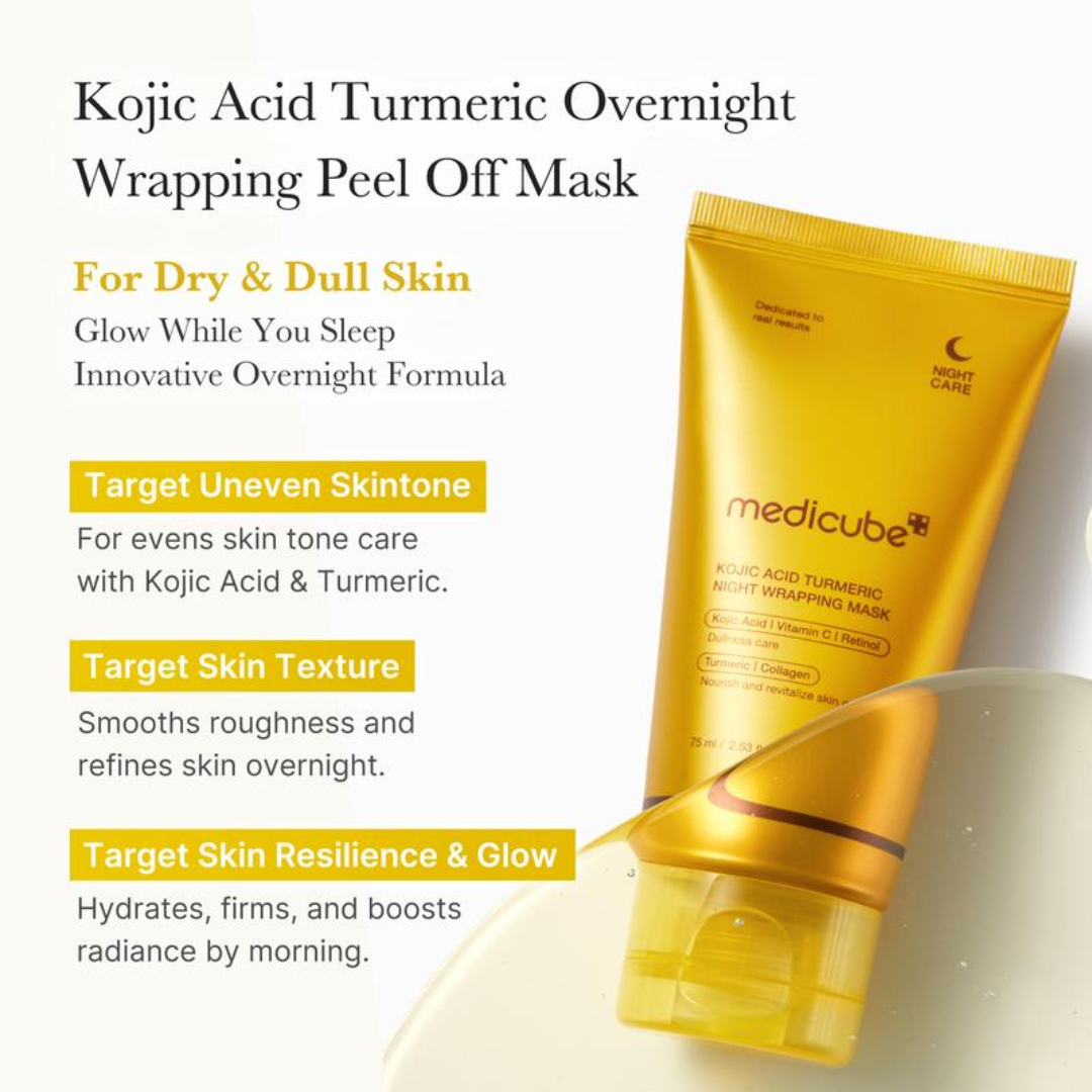 MEDICUBE Kojic Acid Turmeric Night Wrapping Mask 75ml