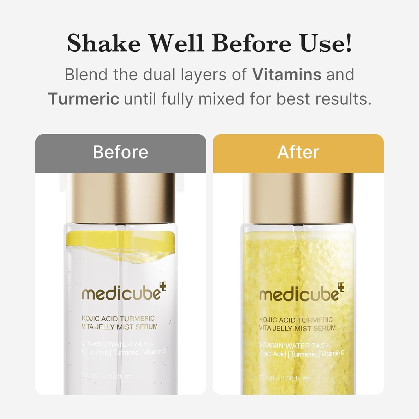 MEDICUBE Kojic Acid Turmeric Vita Jelly Mist Serum 100ml