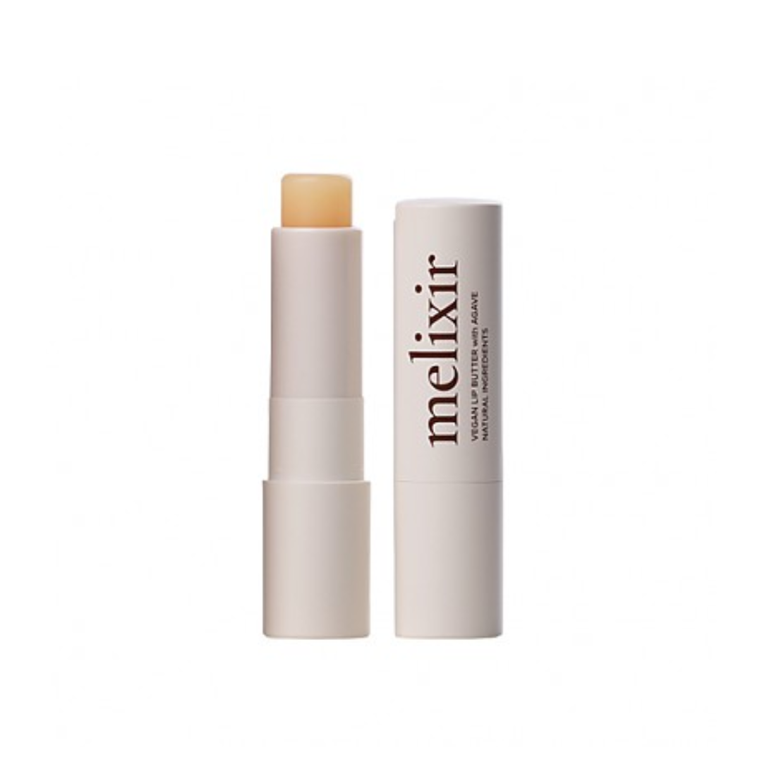 MELIXIR Vegan Lip Butter #01 Agave (Clear) is a nourishing, fragrance-free lip balm made with plant-based ingredients to soothe and hydrate dry, chapped lips. Formulated with a rich blend of Sunflower Seed Oil, Shea Butter, Castor Oil, and Agave Extract, this gentle balm melts into the lips for lasting moisture and a natural, healthy sheen. Perfect for daily use, it leaves lips soft, smooth, and protected—without any stickiness.