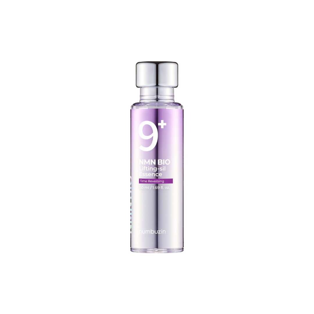 NUMBUZIN No.9 NAD Bio Lifting-sil Essence is a deeply nourishing, anti-aging essence designed to boost firmness and elasticity. Infused with Niacinamide, Nicotinamide Adenine Dinucleotide (NAD), and a powerful blend of peptides, ferments, and antioxidants like Glutathione, Resveratrol, and Astaxanthin, it targets fine lines and tired-looking skin. The silky texture absorbs easily, making it ideal for dry, mature, or dull skin in need of revitalization and a visible lifting effect.