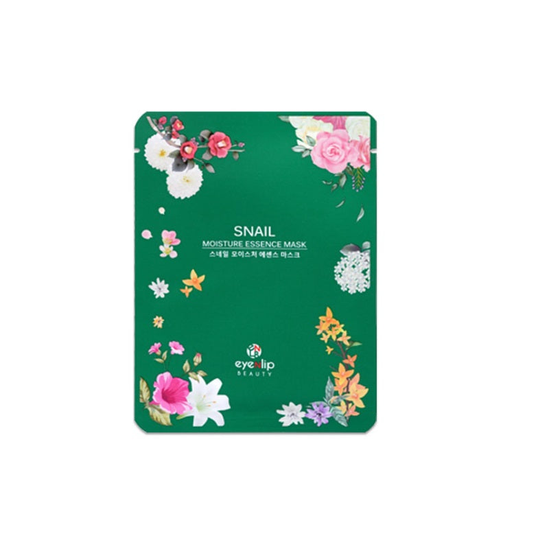 EYENLIP Snail Moisture Essence Mask is a deeply hydrating facial treatment enriched with Snail Secretion Filtrate. This essence mask helps to repair and rejuvenate the skin by promoting elasticity and reducing the appearance of fine lines. Additional ingredients like Sodium Hyaluronate and Aloe Barbadensis Leaf Extract provide intense hydration and soothe the skin. Extracts of Green Tea, Witch Hazel, and Evening Primrose work to calm inflammation and protect the skin from environmental stressors. Ideal for