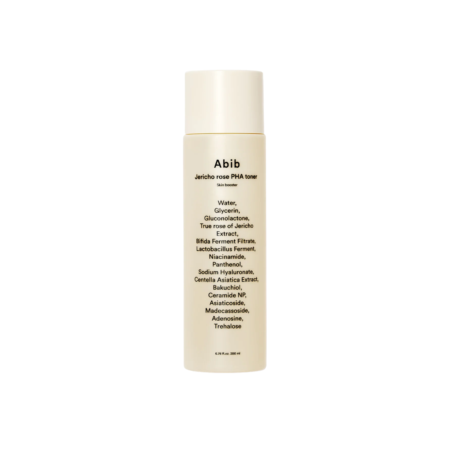 ABIB Jericho Rose PHA Toner Skin Booster is a gentle exfoliating and hydrating toner that smooths, brightens, and strengthens the skin. Powered by Gluconolactone (PHA), Niacinamide, and Bakuchiol, it helps refine texture and even skin tone while promoting a healthy glow. Jericho Rose Extract, Centella Asiatica, Panthenol, Squalane, and Ceramides work together to soothe irritation, strengthen the skin barrier, and lock in long-lasting moisture. Skin feels soft, refreshed, and perfectly prepped for the next s