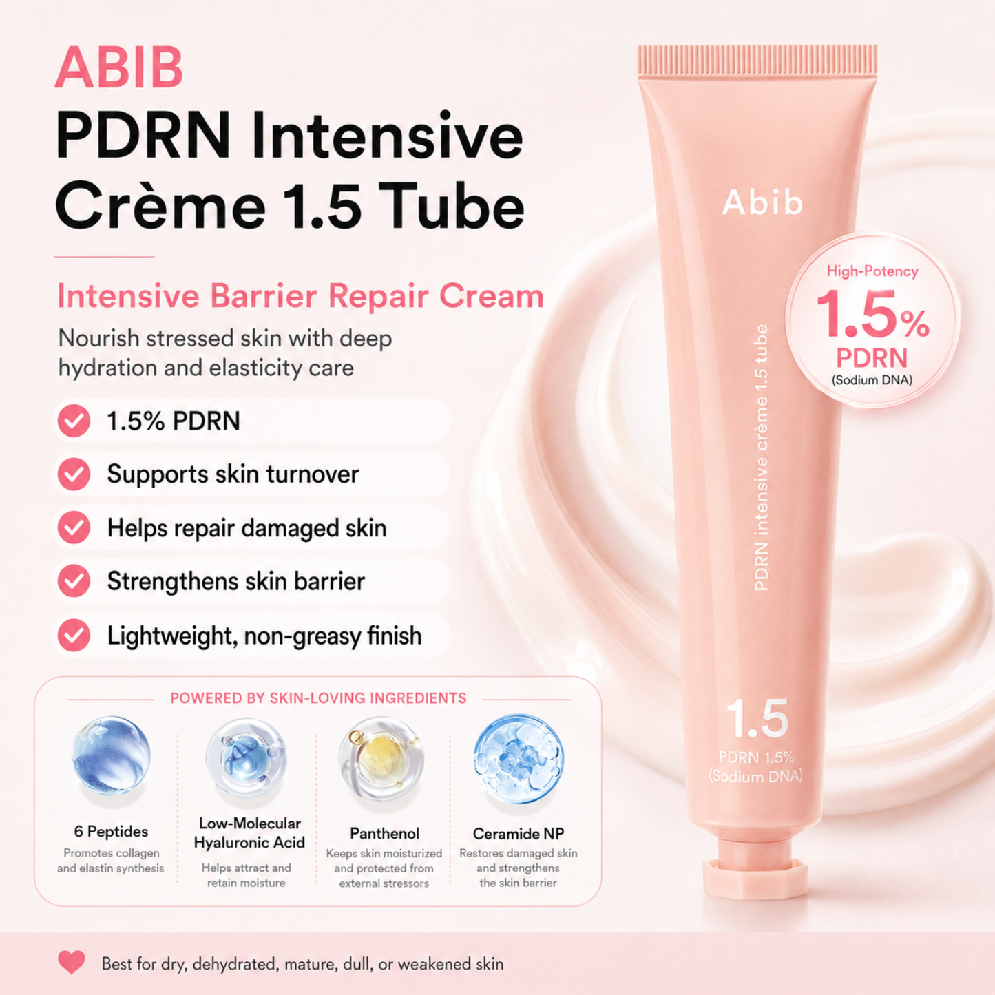 ABIB PDRN Intensive Crème 1.5 Tube 75ml
