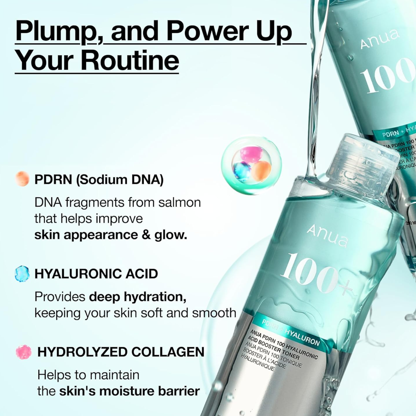 ANUA PDRN 100 Hyaluronic Acid Booster Toner 250ml