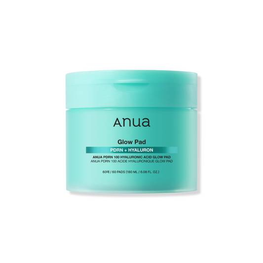 ANUA PDRN 100 Hyaluronic Acid Glow Pad is a hydrating and brightening toner pad that helps revitalize dull, dehydrated skin. Infused with 100ppm Sodium DNA (PDRN) and a blend of Hyaluronic Acid types, it delivers deep moisture while improving skin elasticity and glow. Niacinamide and Adenosine help brighten and smooth the skin, while botanical extracts like Turmeric, Eggplant, and Neem soothe and nourish. Perfect for dry, tired, or lackluster skin looking for a radiant boost.