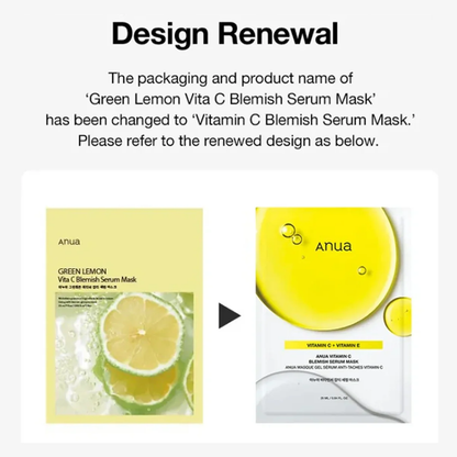 ANUA Vitamin C Blemish Serum Mask