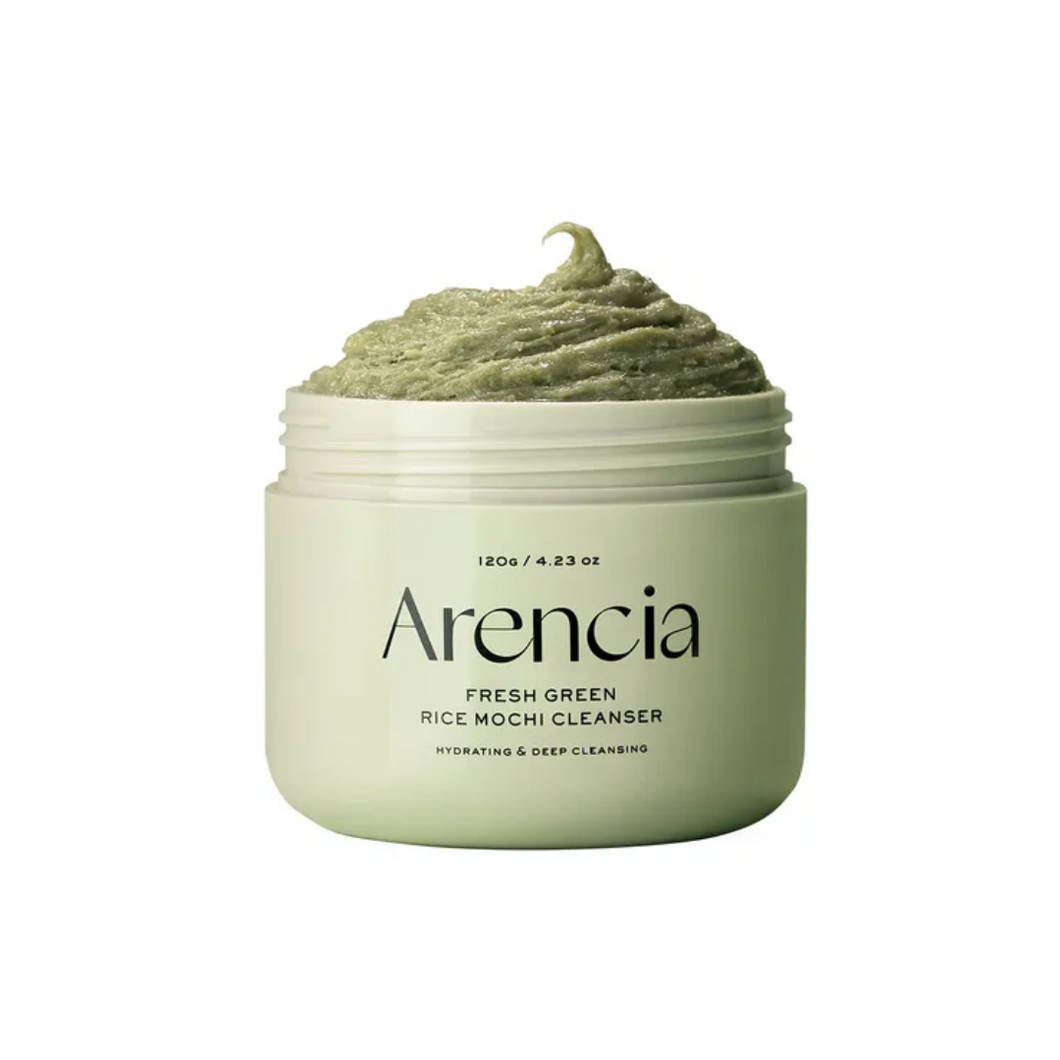 ARENCIA Fresh Green Rice Mochi Cleanser is a luxurious facial cleanser that combines natural ingredients to purify and nourish the skin. Formulated with 10,000ppm of Rice Powder and enriched with a blend of botanical extracts like Witch Hazel, Green Tea, and Centella Asiatica, this cleanser offers a gentle yet effective cleansing experience, leaving your skin soft, refreshed, and beautifully hydrated.