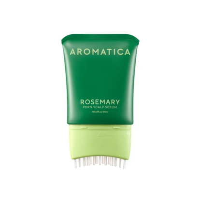 AROMATICA Rosemary PDRN Scalp Serum is a refreshing scalp treatment designed to support a healthy scalp environment and fuller, denser-looking hair. Formulated with Rosemary Leaf Extract, Sodium DNA (PDRN), Biotin, and Caffeine, it helps nourish and revitalize the scalp while supporting the hair roots. Salicylic Acid helps remove excess buildup and keep the scalp feeling clean, while Panthenol, Ceramide NP, and Phytosphingosine help moisturize and support the scalp barrier. The specialized brush applicator 