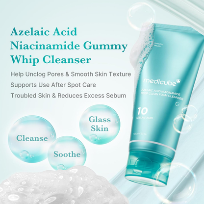 MEDICUBE Azelaic Acid Niacinamide Deep Clean Foam Cleanser 150g
