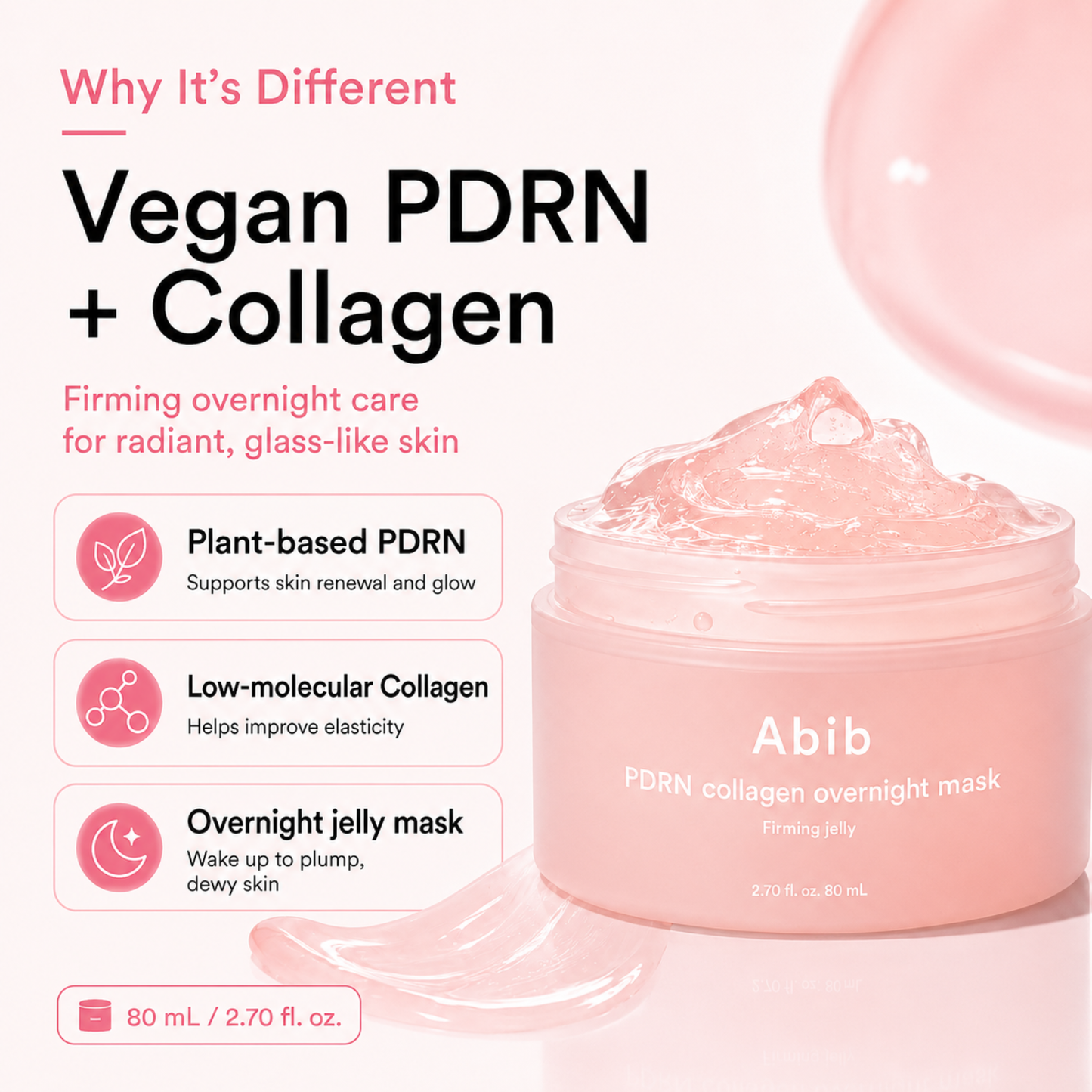 ABIB PDRN Collagen Overnight Mask Firming Jelly 80ml