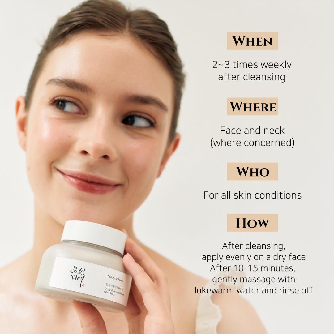 BEAUTY OF JOSEON Ground Rice and Honey Glow Mask 
