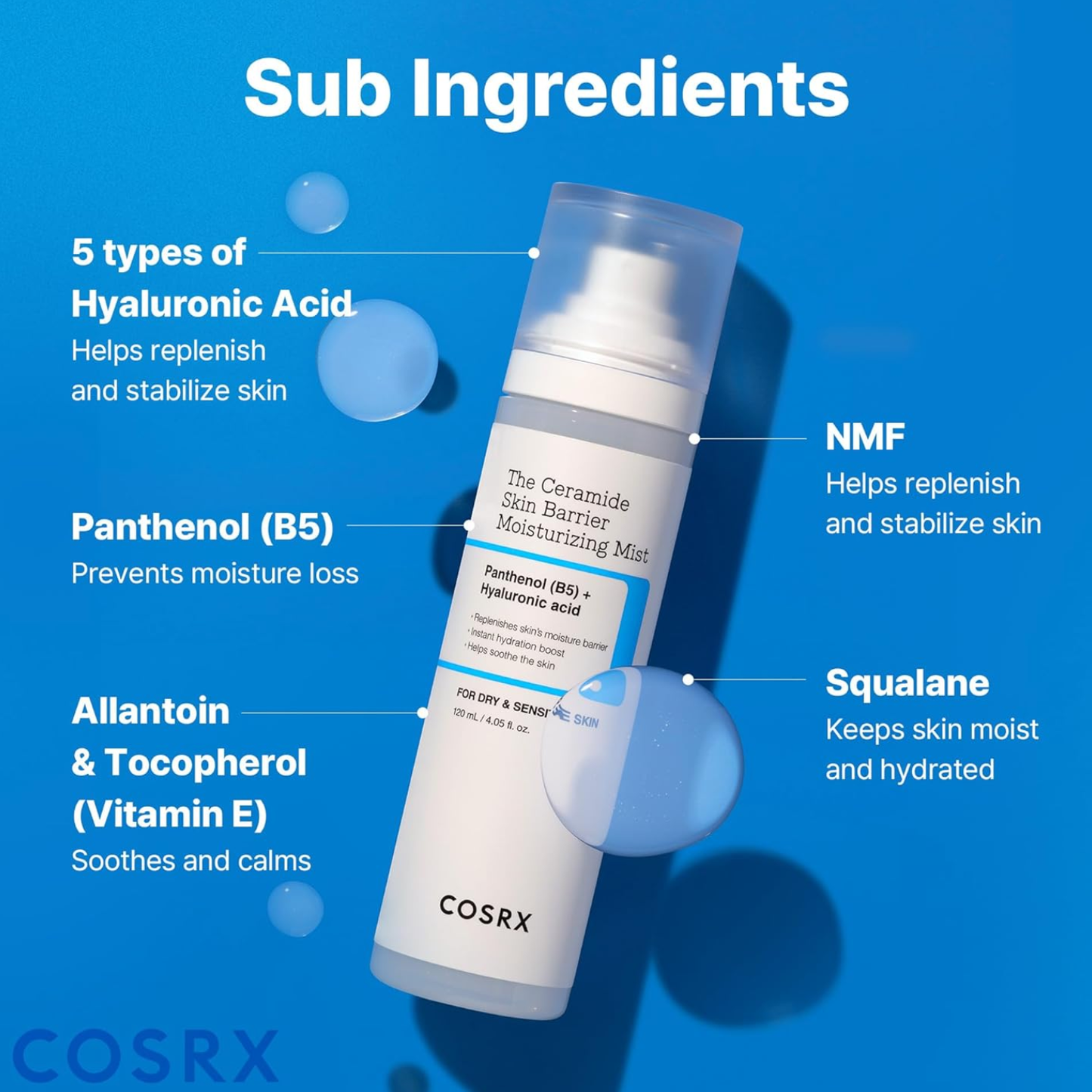 COSRX The Ceramide Skin Barrier Moisturizing Mist 120ml