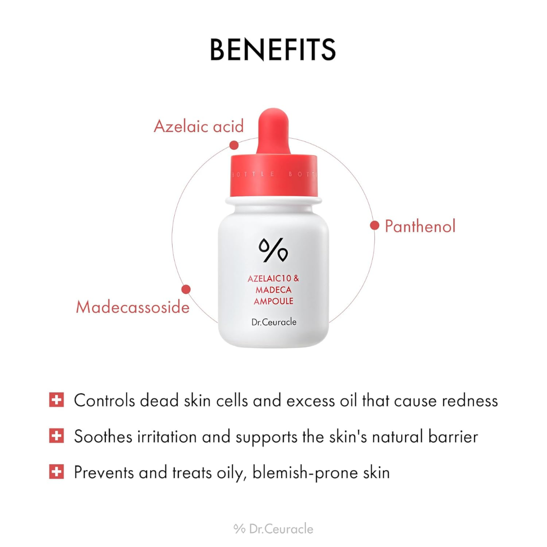 DR. CEURACLE Azelaic 10 & Madeca Ampoule 30ml