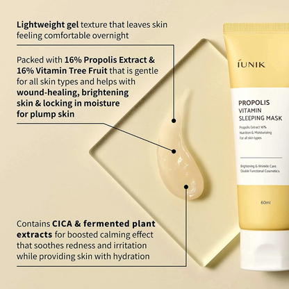 IUNIK Propolis Vitamin Sleeping Mask 60ml