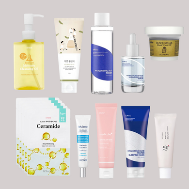 ELIKO GLOW 10 Step Korean Skincare Routine Set For Dry Skin Type