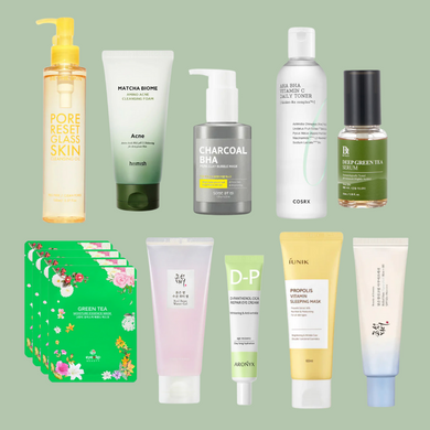 ELIKO GLOW 10 Step Korean Skincare Routine Set For Oily Skin Type