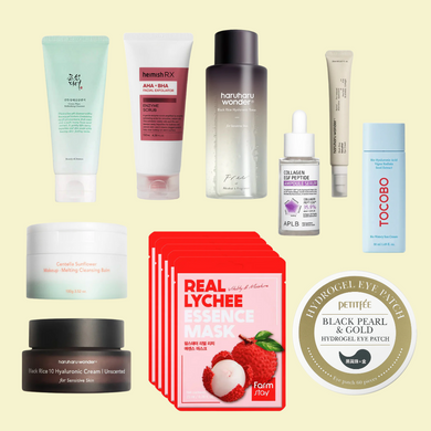 ELIKO GLOW 10 Step Korean Skincare Routine Set for Normal Skin Type