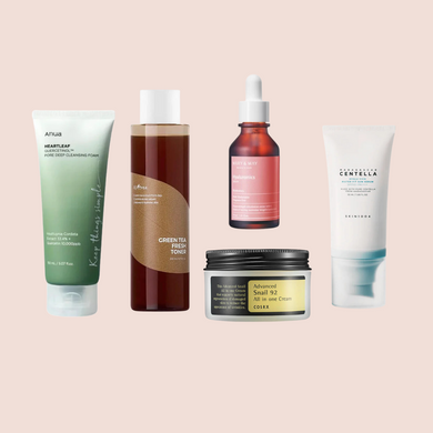 ELIKO GLOW 5 Step Korean Skincare Routine Set For Combination Skin Type
