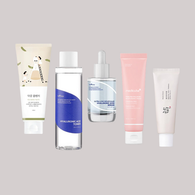 ELIKO GLOW 5 Step Korean Skincare Routine Set For Dry Skin Type