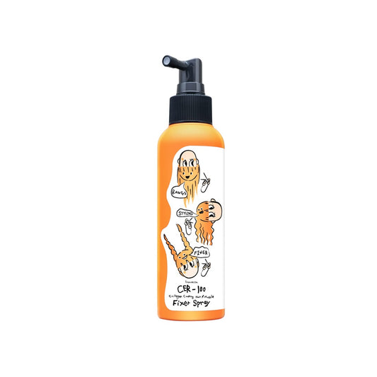 ELIZAVECCA CER-100 Collagen Coating Hair A+ Muscle Fixer Spray provides long-lasting hold and style while nourishing your hair. Enriched with Hydrolyzed Collagen and Chamomile Extract, this lightweight spray keeps your hair in place without stiffness, leaving it soft and manageable. Perfect for achieving a polished look with added hydration and shine.
