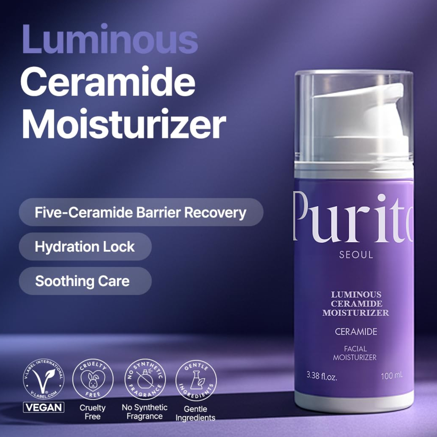 PURITO SEOUL Luminous Ceramide Moisturizer 100ml