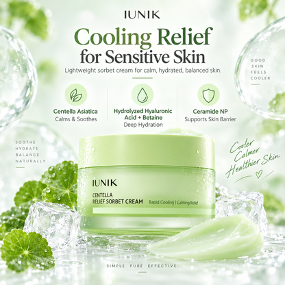 IUNIK Centella Relief Sorbet Cream 