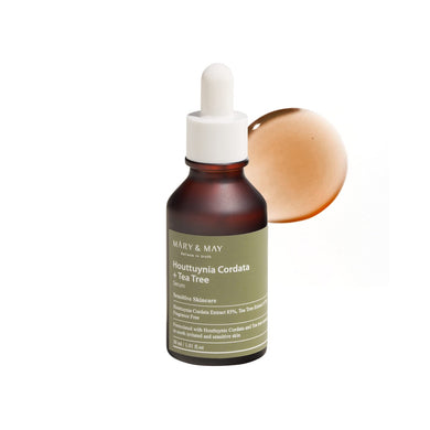 MARY & MAY Houttuynia Cordata + Tea Tree Serum is a calming and clarifying formula designed for oily and acne-prone skin. Infused with Houttuynia Cordata and Tea Tree Extract, it helps soothe irritation, reduce excess oil, and support a clearer complexion. The lightweight texture absorbs quickly, leaving skin feeling fresh, balanced, and comfortably hydrated.
