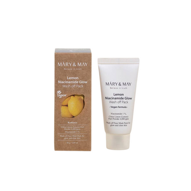 MARY & MAY Lemon Niacinamide Glow Wash Off Mask Pack 30g