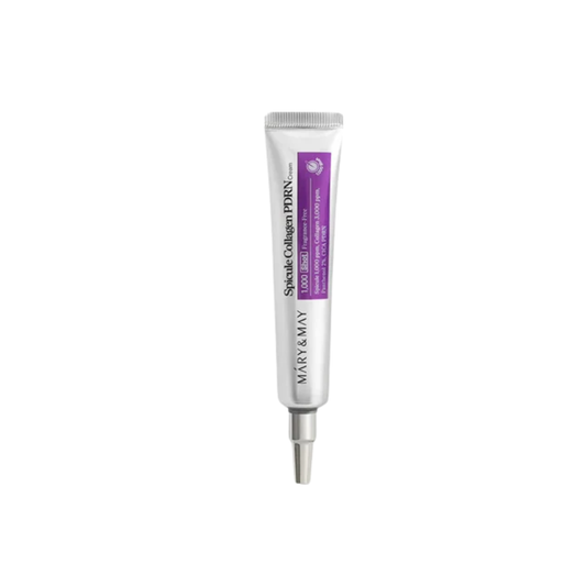 MARY & MAY Spicule Collagen PDRN Cream is a rejuvenating anti-aging cream designed to smooth wrinkles, refine texture, and restore firmness. Formulated with 1,000ppm marine spicules that gently stimulate skin renewal, premium marine collagen for elasticity, and CICA PDRN to support repair and barrier strength. This nourishing cream helps improve pores, boost hydration, and leave the skin looking plump, lifted, and radiant.