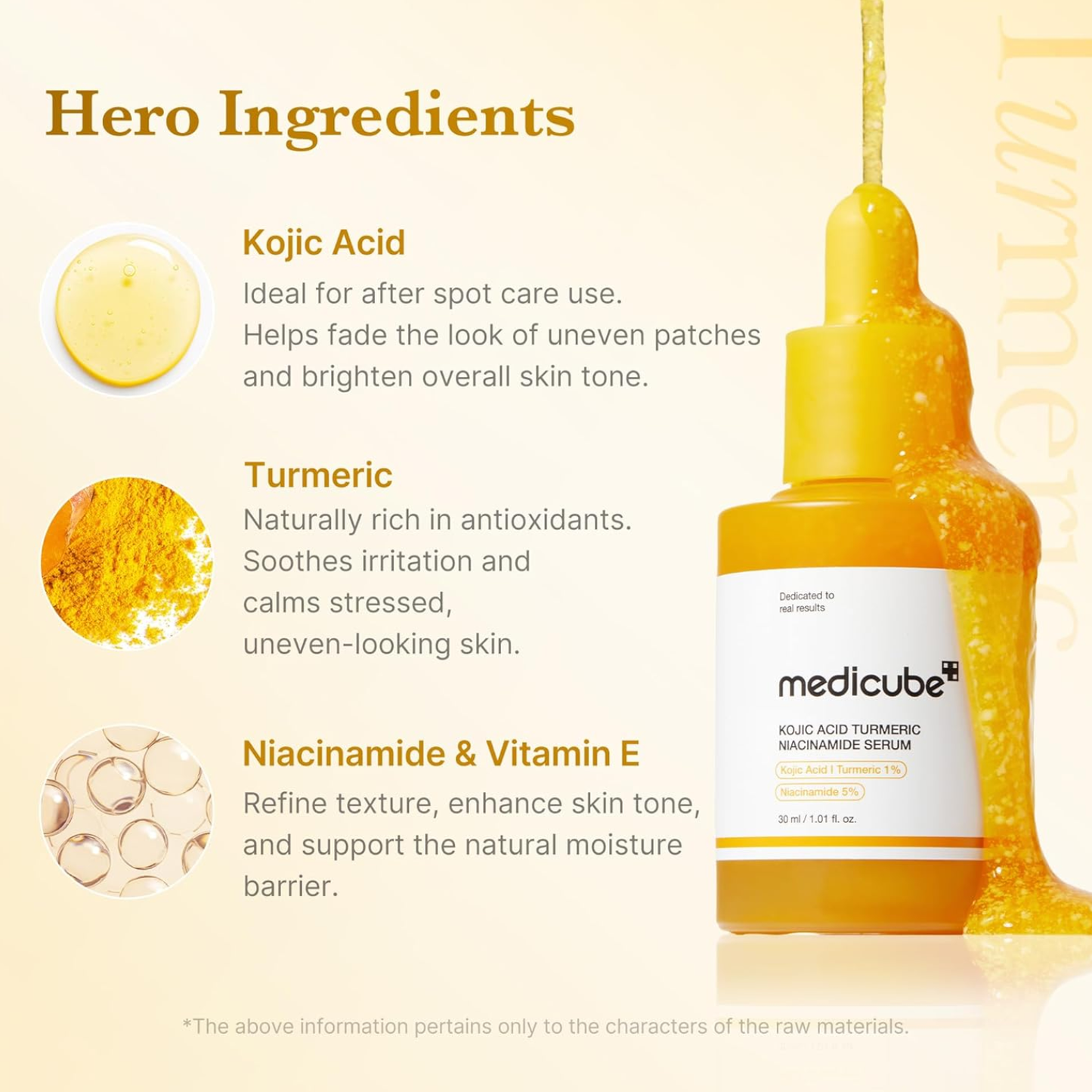 MEDICUBE Kojic Acid Turmeric Niacinamide Serum 30ml