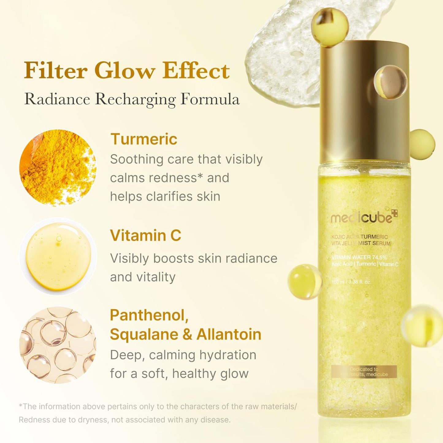 MEDICUBE Kojic Acid Turmeric Vita Jelly Mist Serum 100ml