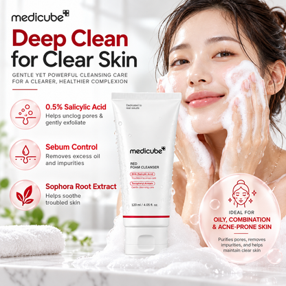 MEDICUBE Red Foam Cleanser 120ml