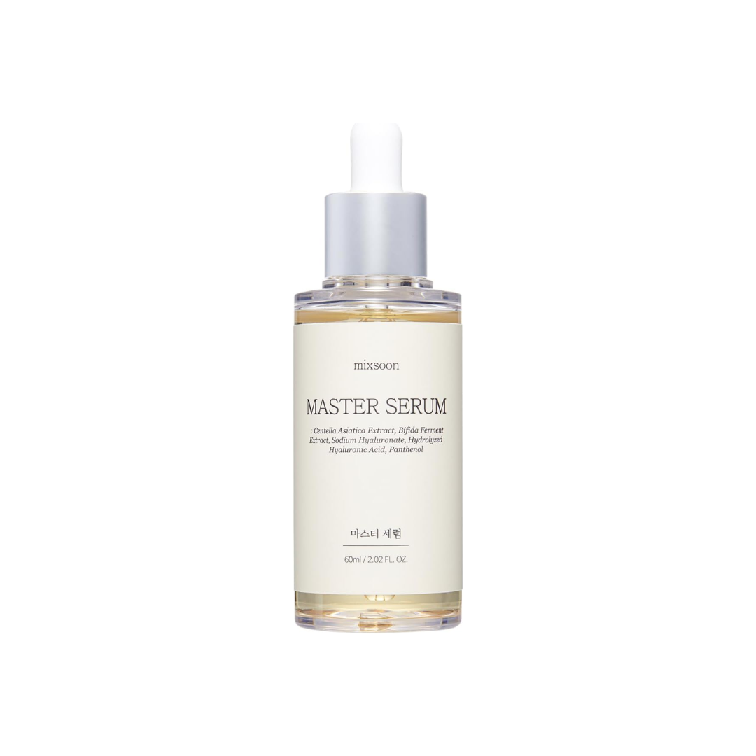 MIXSOON Master Serum is a revitalizing and hydrating serum formulated to improve skin resilience and moisture retention. Infused with Centella Asiatica Extract and Bifida Ferment Extract, this serum helps soothe and repair the skin, while Sodium Hyaluronate and Hydrolyzed Hyaluronic Acid provide deep hydration. The lightweight formula absorbs quickly, leaving your skin feeling smooth, plump, and radiant. Ideal for daily use to enhance skin health and achieve a refreshed, glowing complexion.