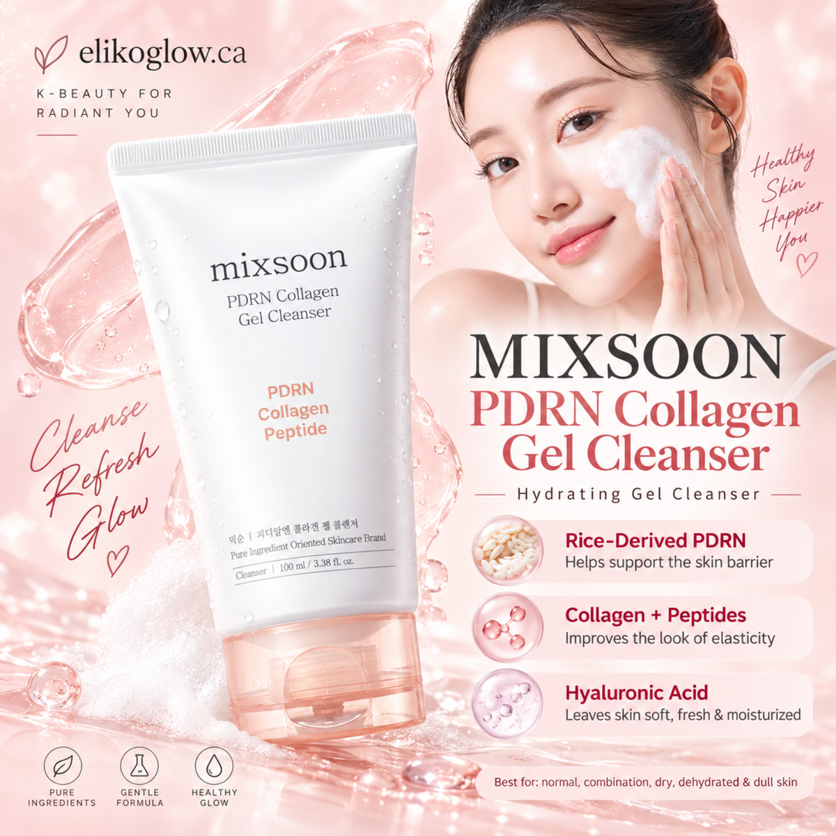 MIXSOON PDRN Collagen Gel Cleanser 