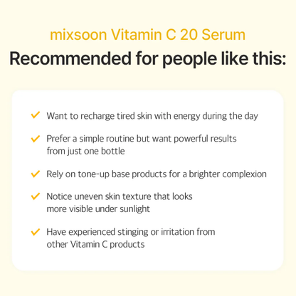 MIXSOON Vitamin C 20 Serum 10ml
