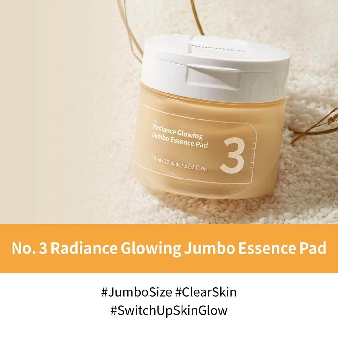 NUMBUZIN No.3 Radiance Glowing Jumbo Essence Pad (70ea)
