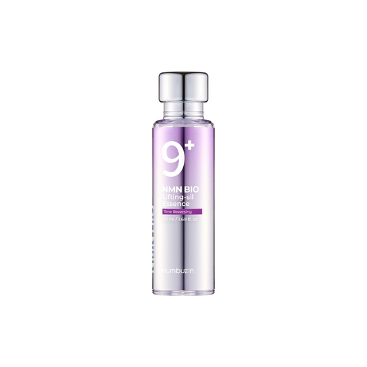NUMBUZIN No.9 NAD Bio Lifting-sil Essence is a deeply nourishing, anti-aging essence designed to boost firmness and elasticity. Infused with Niacinamide, Nicotinamide Adenine Dinucleotide (NAD), and a powerful blend of peptides, ferments, and antioxidants like Glutathione, Resveratrol, and Astaxanthin, it targets fine lines and tired-looking skin. The silky texture absorbs easily, making it ideal for dry, mature, or dull skin in need of revitalization and a visible lifting effect.