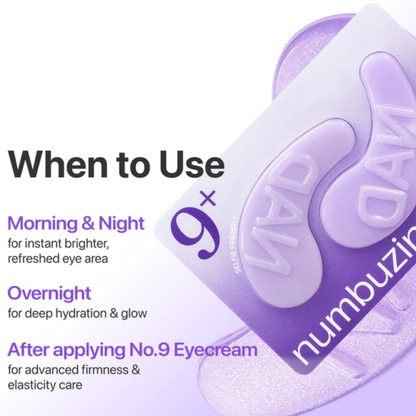 NUMBUZIN No.9 NAD+ Collagen Under Eye Patches 5Pairs