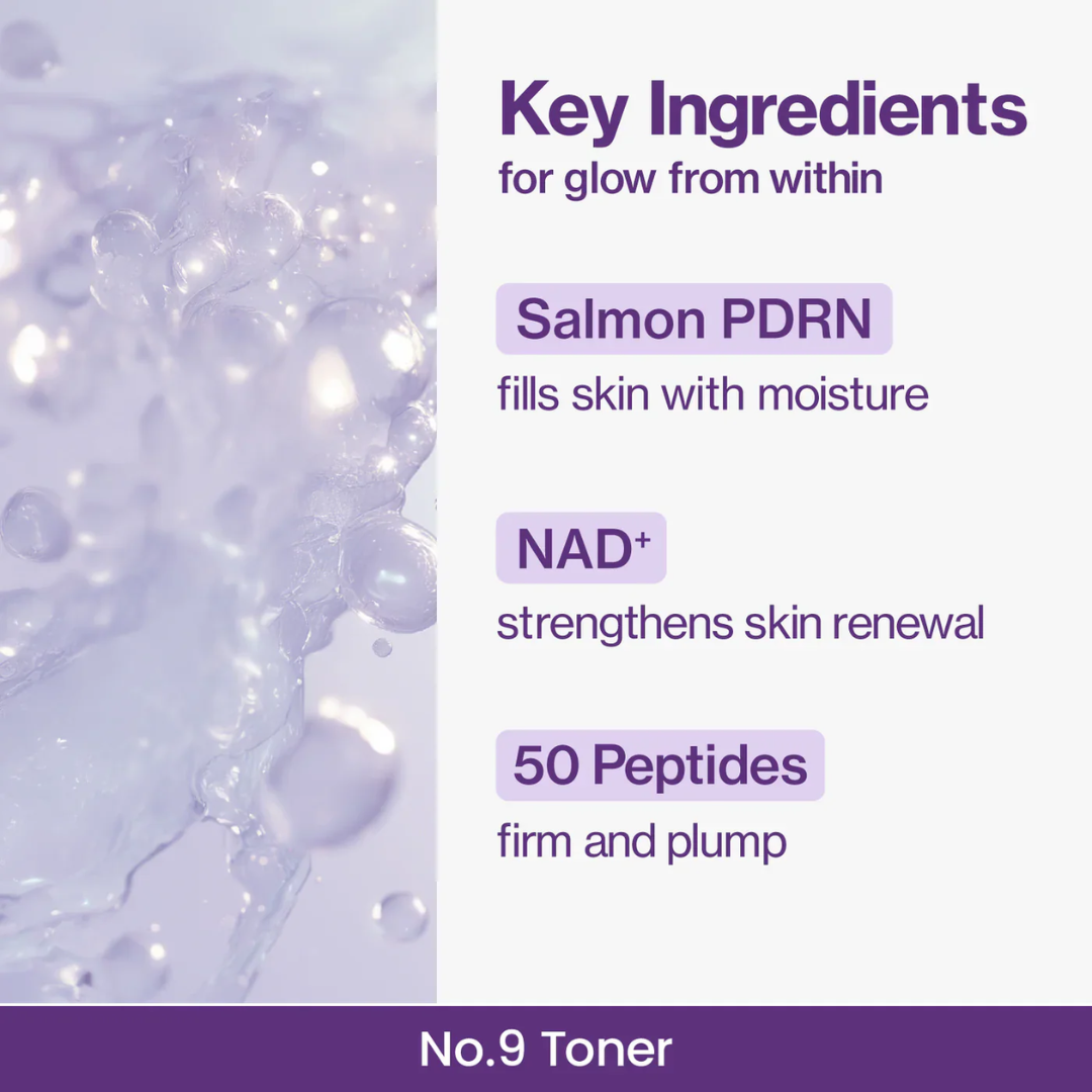 NUMBUZIN No.9 NAD+ PDRN Glow Boosting Toner 150ml