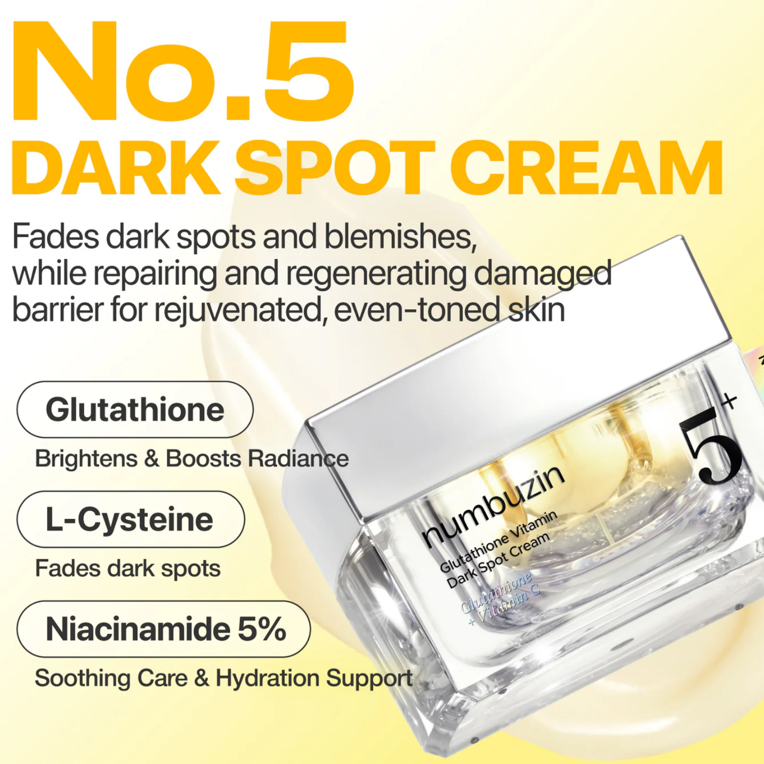 NUMBUZIN No. 5+ Vitamin Glutathione Cream - Dark Spot Care