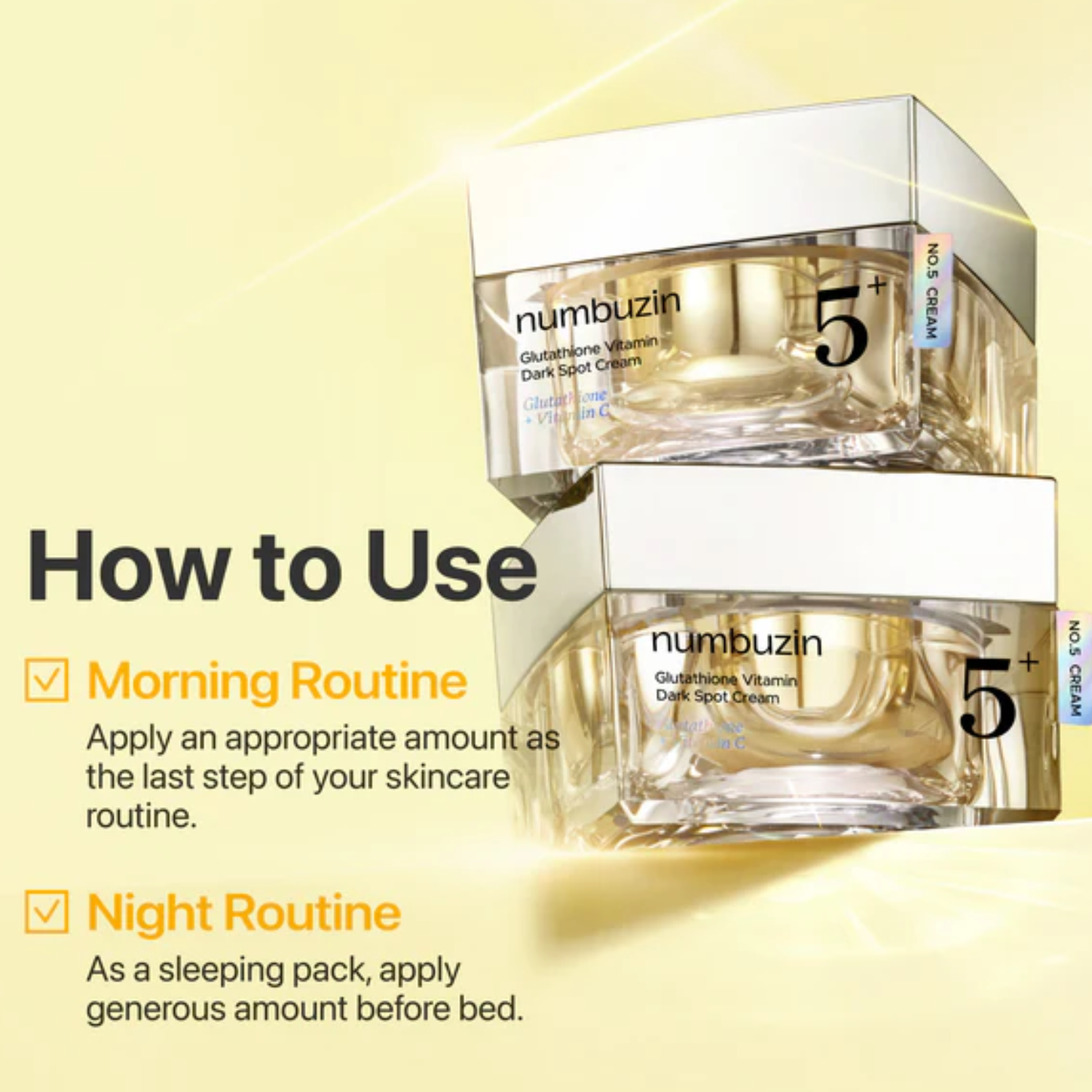 NUMBUZIN No. 5+ Vitamin Glutathione Cream - Dark Spot Care