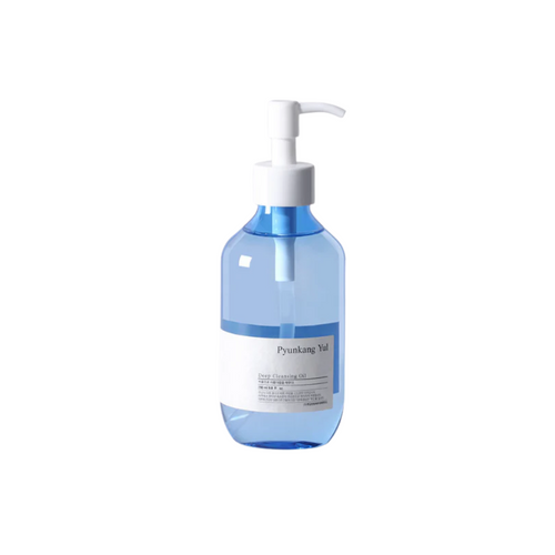 PYUNKANG YUL Deep Cleansing Oil is a gentle yet effective oil cleanser that melts away makeup, sunscreen, and excess sebum. Enriched with nourishing oils like Jojoba, Sunflower, and Sweet Almond, it cleanses without stripping the skin. Soothing extracts like Centella Asiatica, Tea Tree, and Green Tea help calm irritation, while Panthenol and Hyaluronic Acid maintain moisture. Ideal for all skin types, especially oily and sensitive skin.