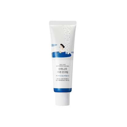ROUND LAB Birch Juice Moisturizing Sunscreen SPF 50+ PA++++ is a lightweight daily sunscreen that provides high UV protection while keeping skin comfortably hydrated. Formulated with Birch Juice, Niacinamide, and Hyaluronic Acid, it helps replenish moisture, brighten the complexion, and maintain soft, smooth skin. Allantoin and Dipotassium Glycyrrhizate help soothe and comfort the skin, while Vitamin E provides antioxidant care. The moisturizing formula is ideal for normal, combination, dry, and dehydrated 