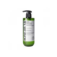 Load image into Gallery viewer, SOME BY MI Cica Peptide Anti Hair Loss Derma Scalp Shampoo is formulated to cleanse impurities and dead skin cells while revitalizing thinning hair. Enriched with an 11-Peptide Complex, it strengthens and nourishes the hair from the roots, promoting healthier, fuller growth. The soothing CICA ingredients, including Centella Asiatica Extract and Madecassoside, calm scalp irritation, while proteins and botanical extracts provide hydration and protection. Ideal for sensitive scalps and those dealing with hair 