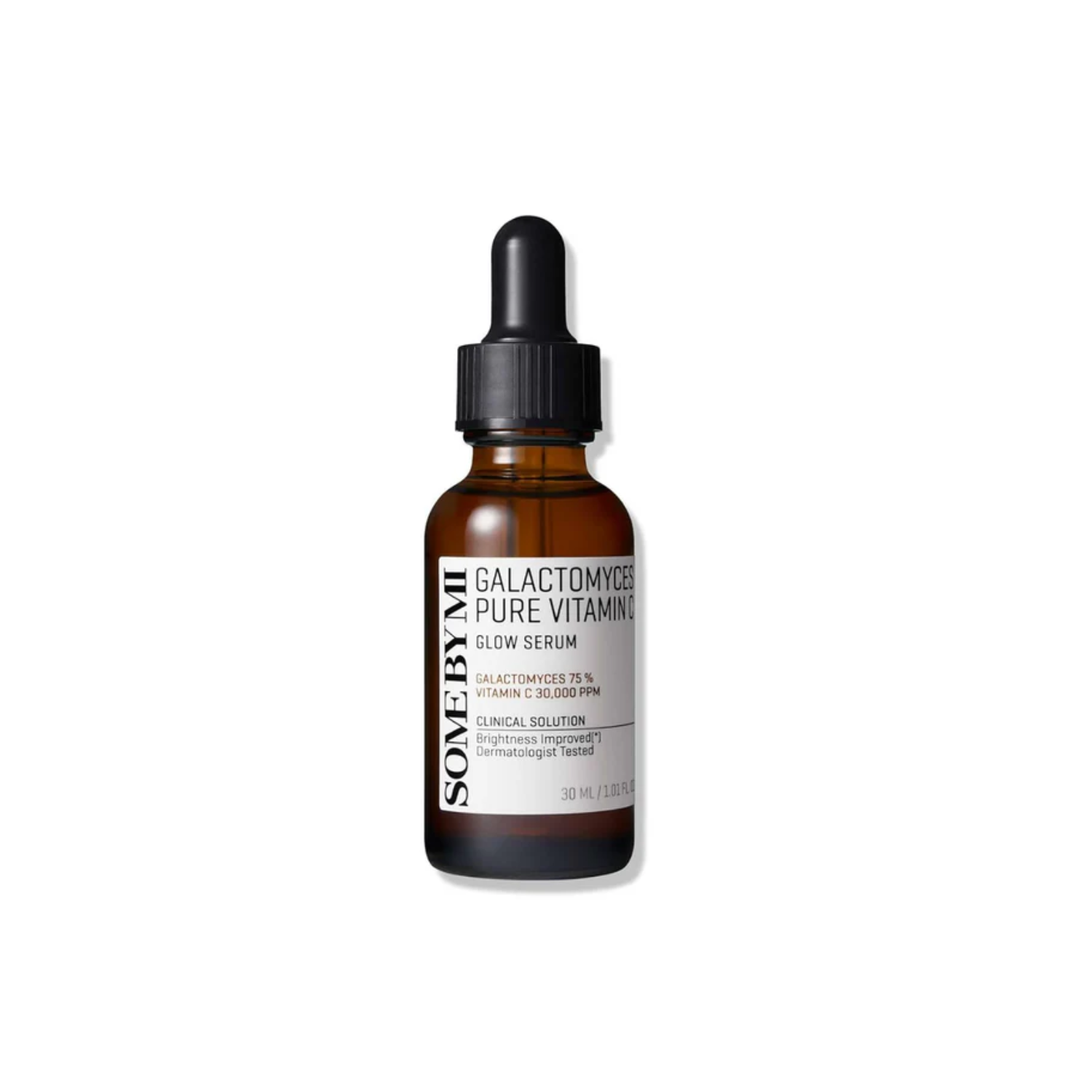 SOME BY MI Galactomyces Pure Vitamin C Glow Serum is formulated with 75% Galactomyces Ferment Filtrate and 30,000 ppm of Ascorbic Acid to brighten and revitalize the skin. This powerful serum combines Niacinamide and Sodium Hyaluronate to provide hydration, while Propolis Extract and Rooibos Extract work to soothe and protect the skin. Infused with a blend of fruit extracts like Bilberry, Raspberry, and Black Currant, it delivers antioxidant benefits for a radiant, glowing complexion. Suitable for all skin 